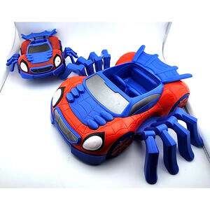 2021 Hasbro Spider‑Man Web Crawler Car Vehicle w/ Spring‑Loaded Bumper– Lot of 2